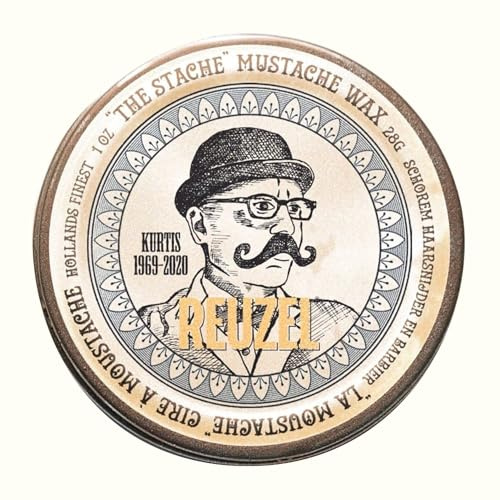 Reuzel Cera per Baffi, Profumo Bourbon Sidecar, Forte Tenuta per Modellare e Stilizzare i Peli Facciali, 28g / 1oz