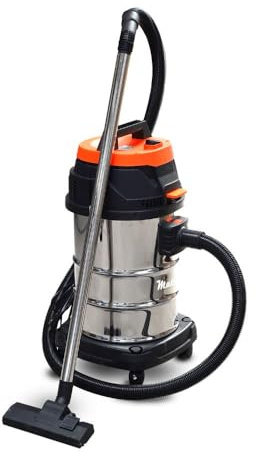 MATOR - Aspirador Industrial Profesional Swift TB916 30L. Aspirador Potente seco y húmedo. 1 Motores de 1200W (1200W). Depósito de 30 litros de Capacidad de Acero Inoxidable. (30L)