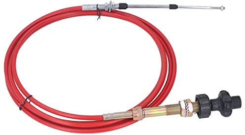 HELEVIA Cavo di Controllo Acceleratore Manuale, Guaina in PU in Acciaio Inossidabile a Basso Consumo di Carburante, Pieghevole Facile Installazione, Ampia Applicazione con Accessori