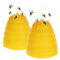 COM-FOUR® 2X piège à Insectes avec Couvercle Amovible - piège Vivant respectueux de la Nature à Suspendre - Protection Contre Les Insectes respectueuse des Animaux (Conception de Ruche - 2 pièces)
