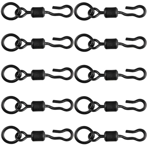 Fox Edges Kwik Change Hook Swivels - 10 Karpfenwirbel, Größe:10