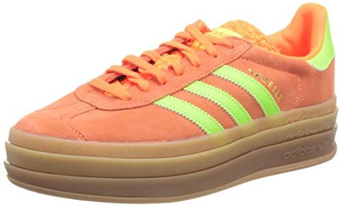 ADIDAS Damen Gazelle Bold W Sneaker, Solar Orange Solar Green Gum M2, 39 1/3 EU