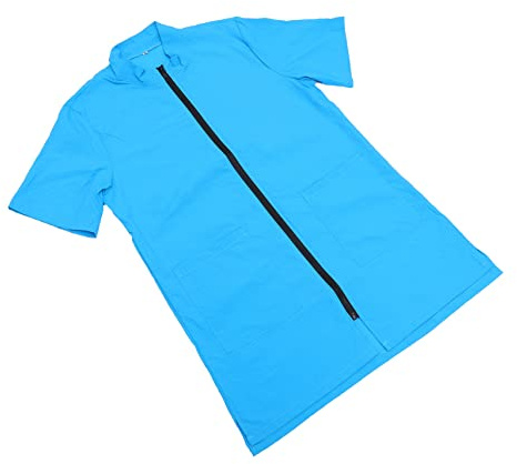 KICHOUSE Pet Cosmetologist Clothes Anti-Static Overalls Waterproof Grooming Work Uniform for Pet Shop Salon Hospital Use Splash-Proof Professional Dog Groomer Apparel