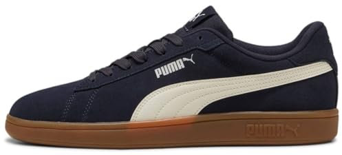 PUMA Unisex Smash 3.0 Sneaker, New Navy-WARM White, 40.5 EU