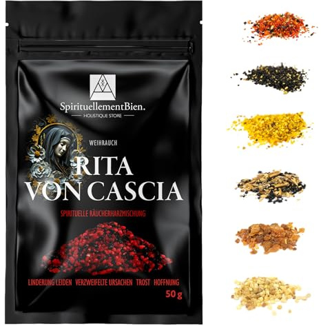 Ren Rita harts rökelse, 100 % naturlig 50 g - äkta harts för rökning, skydd, lugnande och hopp