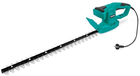 VONROC Elektrisk häcksax 550 W - blad 55 cm, snitt Ø16 mm | lätt, ergonomisk och säker | dubbla handtag, rivbeständig | perfekt för häckar och buskar
