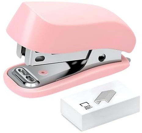 Versatile Mini Stapler, Portable Paper Stapler, Craft Binder with Iron Staple, Compact ABS Booklet Staplers, Binding Staplers with Sturdy Build, Small Stapling Tool for Home and Studio