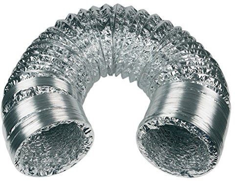 VIOKS 5m Abluftschlauch 125mm Alu Flexrohr für 125erR Luftführungssysteme - Abluftschlauch Klimagerät 5m / Trockner Schlauch/Abluftrohr Dunstabzugshaube/Klima Rohr/Luftschlauch Klimaanlage