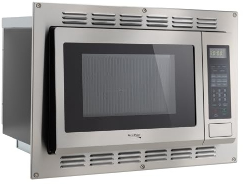 RecPro RV Convection Microwave Stainless Steel 1.1 cu. ft. | 120V | Microwave | Appliances | Direct Replacement for High Pointe and Greystone