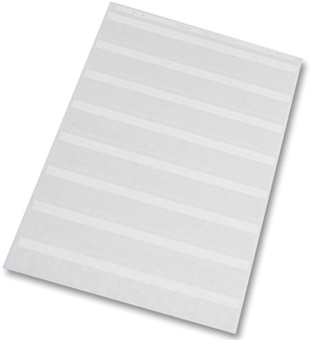 A4 SJÄLV lamineringsetiketter vit | kabelmärkning kabelhantering trådmarkörer klämma stiltillbehör, 1 x antal - CSL-03418P-9