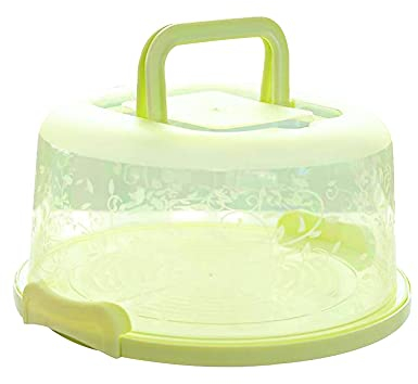 Liummrcy Portatore di Torte, contenitori per Torta in plastica Trasparente Scatola per Torta Portatile con Manico a Supporto per Torta, Portatile Box tortiera Manico con Manico di Carrier Cupcake