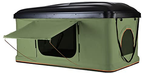 Tente Toit en Alliage d'Aluminium à Coque Rigide Imperméable Extérieure, Tente Toit Camping pour Camion SUV avec échelle, Tentes Toit pour Camping Grand Espace Convient pour 2-3 Personnes(Style4)