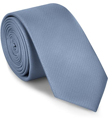 URAQT Herren Krawatten, Klassische Schmale Krawatte 6 cm für Herren, Elegant Hochzeit Krawatte für Büro oder Festliche Veranstaltunge(Grau)