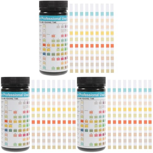 FRCOLOR 300 Pcs 10-in-1 Urine Test Strips for Ketone Protein Ph Nitrite Testing Medical Diagnostic Supplies for Home Health Monitoring
