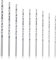 Aswewamt 9 Pcs Long Wood Drill Bits, 60mm-100mm, HSS, Twist, Straight Shank, 1mm-3mm, 9 Count, Wood Drill Bit Set