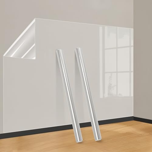 Electrostatic Wall Protective Film, Clear Wall Protector Film, Self-Adhesive Contact Paper, Removable Transparent Static Cling Films for Kitchen Backsplash, Walls (15.75 X 393)