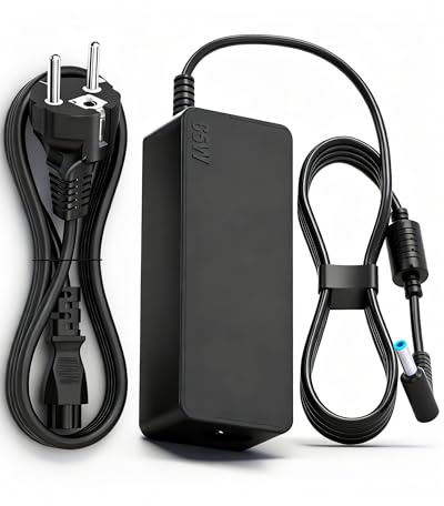 ANDHOT Compatible con Cargador portátil HP de 65W, Cargador de 65W, Cargador portátil, Compatible con HP Stream 11 13 14、Elitebook Folio、Envy、Spectre Ultrabook、Probook y más Adaptador de alimentación