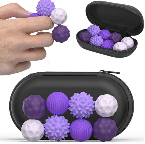 OIXEYA 8 Piezas Bolas Magnéticas Antiestrés De Silicona, Pelota Antiestres Magneticas Juguetes Sensoriales para Aliviar El Estrés, Silicona Bolas Magnéticas Anti-Estrés para Aliviar La Ansiedad
