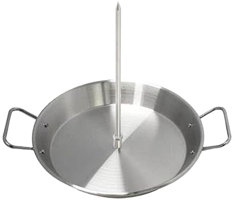 Brasilianskt Churrasco-torn - polerad metallhållare, grillspettshållare