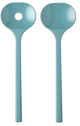 Salatbesteck Bloom, 2-teilig - Pebble green
