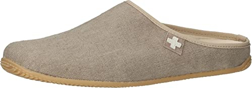 Living Kitzbühel Unisex Pantoffel Schweizer Kreuz Hausschuh, Sand, 36 EU