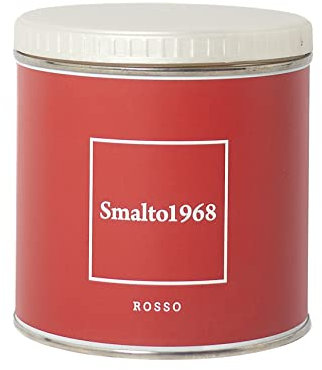 Generico Pittura Shabby Chic Vintage finitura satinata - Smalto 1968 Vernice acrilico ad acqua inodore per Mobili, legno, ferro, piastrelle e supporti difficili 500 ml vari colori Duriplastic (Rosso)