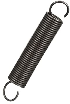 QUARKZMAN 60mm Libero Lunghezza Doppio Gancio Tensione Molla x 1 Pezzo Metallo Estensione Elicoidale Molla Spirale per Industriale Macchine, [Nero]