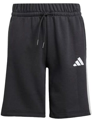 adidas Unisex Kinder Seasonal Essentials Colorblock Shorts, Black/Wonder Silver/White, 11-12 Years