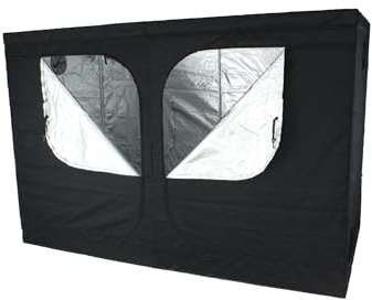 Growzelt 300x150x200 cm, schwarz, Growschrank, Pflanzenzelt für Anbauvereinigungen/Social Clubs