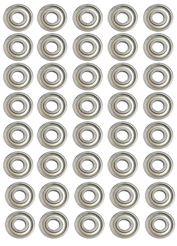 Kugellager, 40 Stück 693ZZ Lager, Ideal für Skateboards, Rollschuhe und Inline Skates, Präzise Lagertechnik für Hohe Drehzahlen, Haltbares Material für Lange Lebensdauer