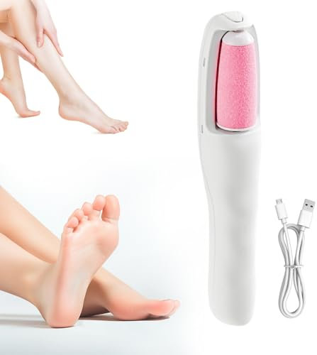 2-in-1 Foot File Epilator, 2025 New Electric Foot File, Dead Skin Remover for Feet, for Dry Dead Skin Cracked Heels Calluses (1pcs)