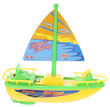 minkissy Jouet De Bain pour Bébé Bateau Électrique Plastique Coloré Jouets De Bain pour Tout-Petits De 2 à 4 Ans Jeu d'eau Garçon Et Filles