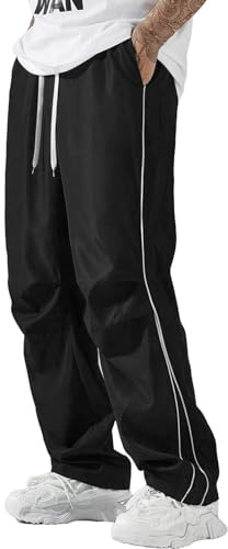 Pantaloni della tuta da uomo leggeri ad asciugatura rapida da uomo joggers lavoro e utilità dritto rilassato funzionale pantaloni da jogging con coulisse in vita elasticizzata giacca a vento pantaloni