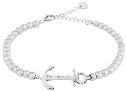 PAUL HEWITT Perlenarmband Damen Anchor Spirit - Silber Armkette Damen mit Anker Schmuck aus Edelstahl