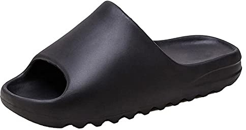 Earnmore - Ciabatte super morbide antiscivolo, spesse, per la casa, aperte sul davanti, ciabatte per bagno, con plateau, sandali per ambienti interni ed esterni