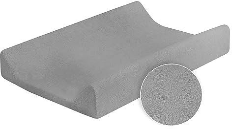 Baby Comfort Custodia per fasciatoio con bordi rialzati, 80 x 50 cm, colore: grigio