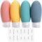 Opret 100ml Silicone Travel Bottle for Toiletries, 4 Pack Leak Proof Refillable Travel Containers Squeezable Travel Essentials for Shampoos, Conditioner and Cream, BPA Free and TSA Approved