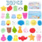 Nuseya Mochi Squishy Quetschspielzeug, 30 Stück Keine Duplikate Kawaii Squishy-Fidget-Toy für Partygeschenke Weihnachten Geburtstag Geschenk für Kinder Mädchen Jungen Ostern Klassenzimmer Belohnungen