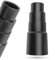 Universal Staubsauger Adapter, 1 Stück, Schwarz, kompatibel mit Bosch, Makita, Kärcher, uvm., 4-stufig mit Ø 41-26 mm Außen, Ø 35-22 mm Innen, Reduzierstück Schlauchadapter, Staubsaugeradapter