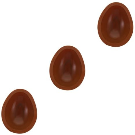 Zerodeko 3pcs Flexible Silicone Egg Mold Cookie Mold for Easter Baking Candy Easy Demold Non-Stick Multi-use Kitchen Tool