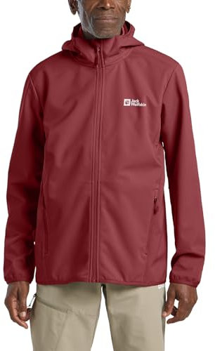 Jack Wolfskin Herren Bornberg Hoody M Softshelljacke, Deep Ruby, 4XL EU