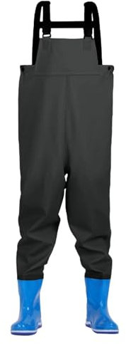 Jongyumo Kinderwathose, Jugendliche Kinder Brust Wathose, Anglerhose Kinder, Weich Und Bequem, Wathose Für Jugendliche, Praktisch Und Benutzerfreundlich, Einfach Zu Tragen