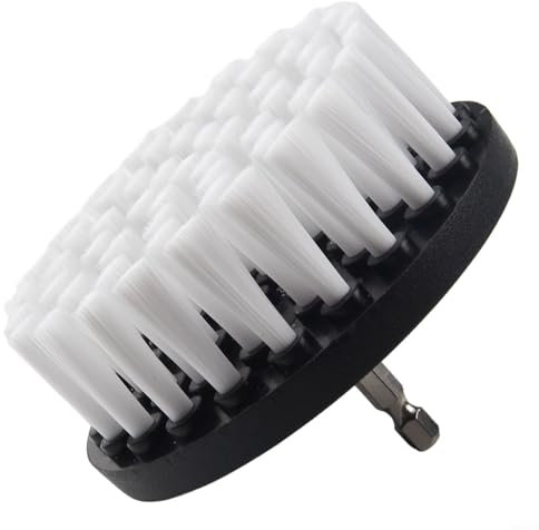 Brosse de nettoyage pour perceuse électrique de 10,2 cm, brosse à récurer pour perceuse, kit d'outils de nettoyage pour tapis, voiture, porte de verre