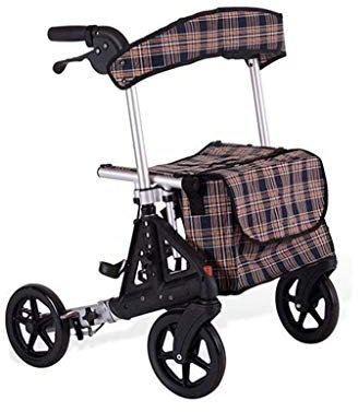 Rollator Pieghevole Rollator Walkers Rollator Leggero Pieghevole A 4 Ruote Walker Aid Altezza Regolabile Con Sedile Imbottito Impermeabile Freni Bloccabili E Borsa Portaoggetti Per Gli Anziani