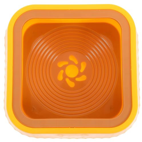 Ciieeo Ciotola Abs 1300 Design Capacità Materiale Innovativo Acqua Giallo Antigoccia Galleggiante, Mantiene Muso Asciutto per Piccoli Animali Cani Durante L'uso