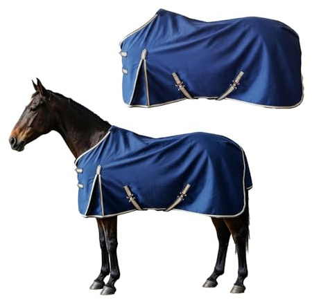 FSXCXBFA Manta Anti-Moscas con Cuello con Cinturó Transpirabilidad Manta De Montar para Transporte,57in(145cm)