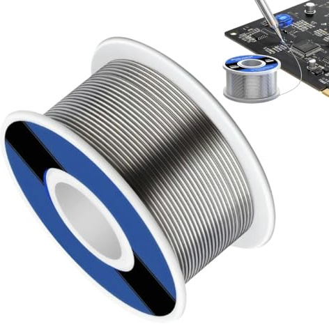 JiaYuan 0,8mm Fil de Soudure,Etain a souder,Fil a souder,Fil etain soudure | 100g Etain A Souder Electronique,Étain à Souder avec Noyau de Colophane,Pour La Réparation Et Le Des Composants Électroniques