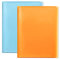 Lot de 2 Protège‐Documents Neutres A4 80 vues/40 Pochettes Couverture Polypro Coloris Aléatoires