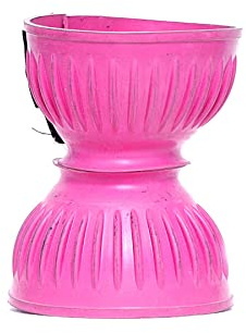 Equitack One Pair Rubber Bell Boot - Overreach Boots with Easy Touch Velcro Closure | Premium 6mm PVC Rubber Safeguard for Hoof Damage | Pony Boots for Horse (Pink, Pony)