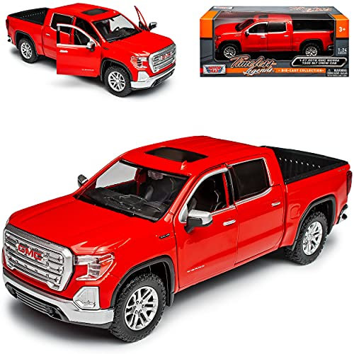 Motormax G*M*C Sierra 1500 SLT Crew Cab Pick-Up Rot 2019 1/27 1/24 Modell Auto